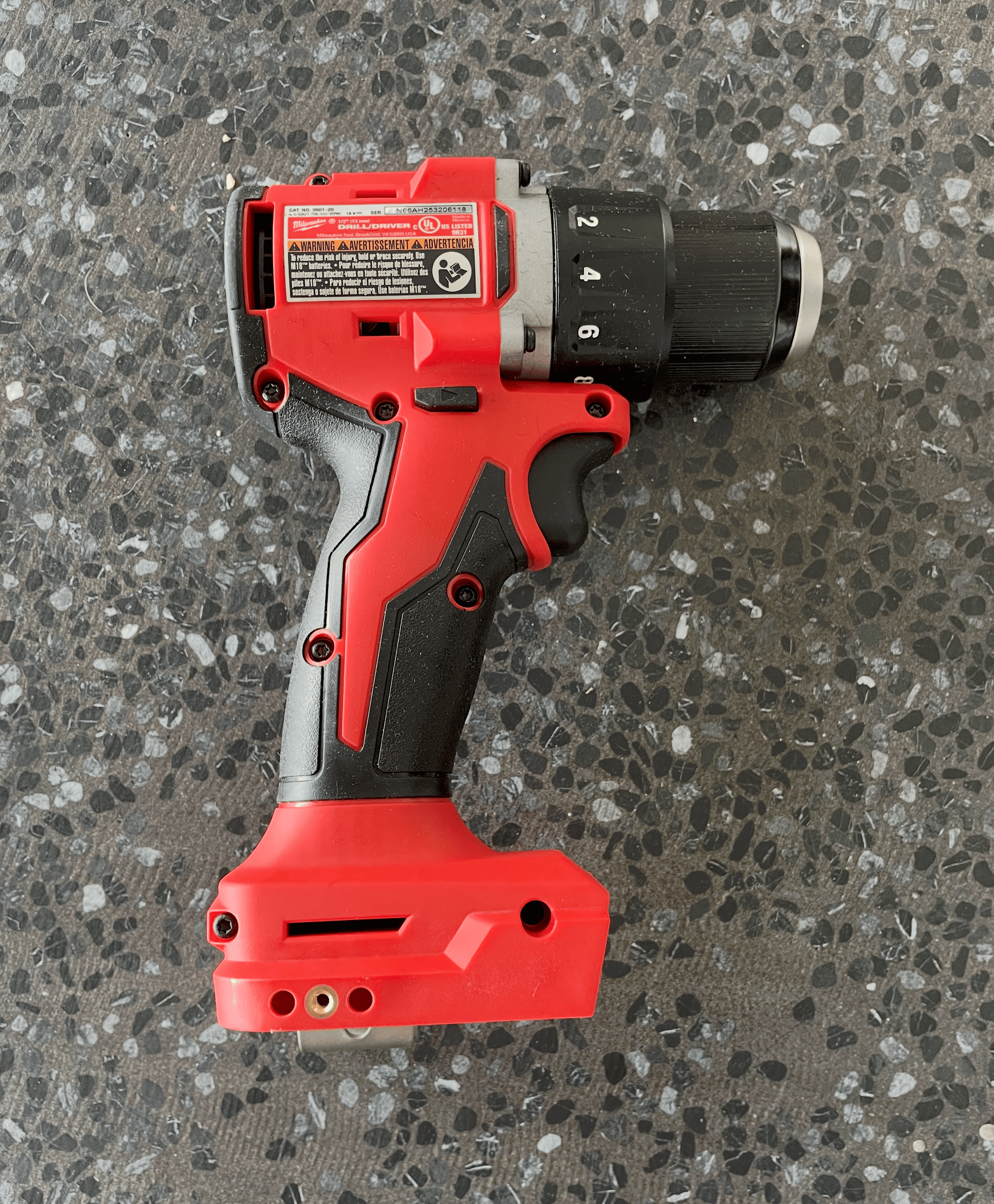 Second Chance Tools Milwaukee M18 3601-20 Brushless Cordless 1/2 Inch Compact Drill/Driver (Tool-Only; Refurbished)